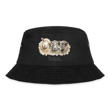 Schaf-Baa Lustiger Schafliebhaber Lustiges Baa - Bucket Hat - Schwarz - Vorne - Lela (165cm)