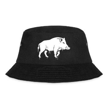 Wildschwein Graffiti Streetwear Vektor - Bucket Hat - Schwarz - Vorne - Lela (165cm)