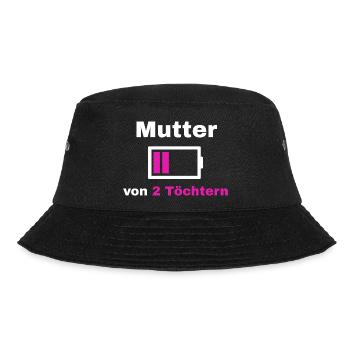 Mutter Tochter Spruch Stolz Mama 2 Kinder Geschenk - Bucket Hat - Schwarz - Vorne - Lela (165cm)