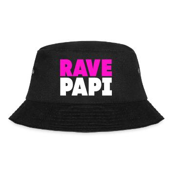 Techno House Electro Festival Hardstyle Rave Dad - Bucket Hat - Schwarz - Vorne - Lela (165cm)