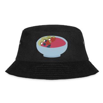 Fruit Smoothie Bowl Illustration - Bucket Hat - black - Front - Lela (165cm)