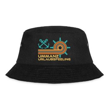 Ostsee Urlaub UMMANZ URLAUBSFEELING Lustig - Bucket Hat - Schwarz - Vorne - Lela (165cm)