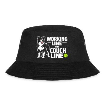 Working line instead of sofa | Border Collie - Bucket Hat - black - Front - Lela (165cm)