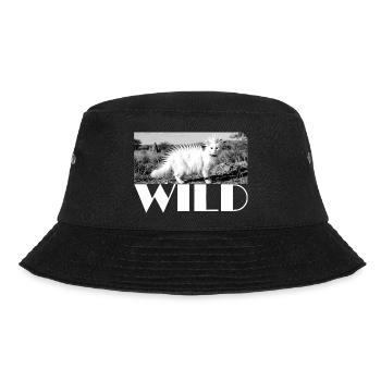 Wild punky cat with spiked mane wild - Bucket Hat - black - Front - Lela (165cm)