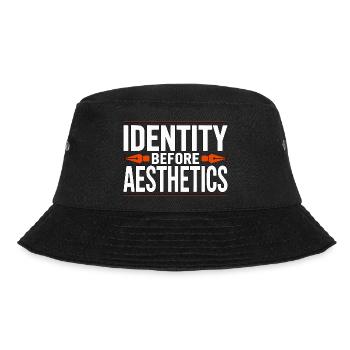 Logo Designer Identity Before Branding Specialist - Bucket Hat - Schwarz - Vorne - Lela (165cm)