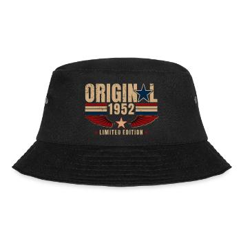 74th Birthday Gift Original Vintage 1952 - Bucket Hat - black - Front - Lela (165cm)