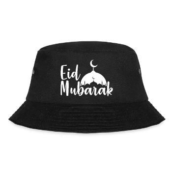 Eid Mubarak  - Bucket Hat - black - Front - Lela (165cm)