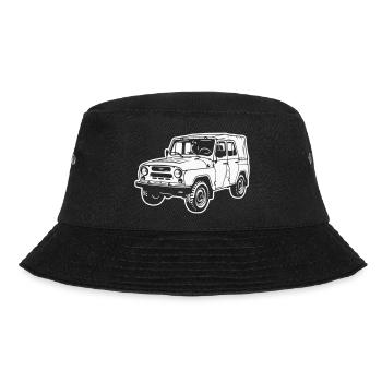 UAZ off-road vehicle (difference image) - Bucket Hat - black - Front - Lela (165cm)