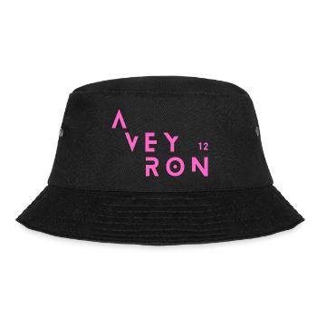 Aveyron 12 T-Shirt Humorgeschenk - Bucket Hat - Schwarz - Vorne - Lela (165cm)
