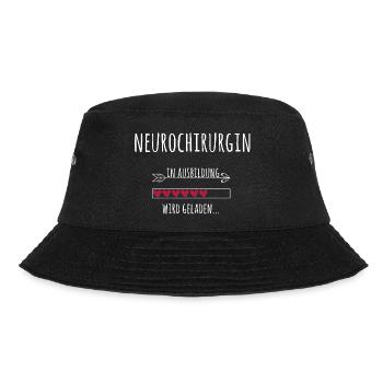 Neurochirurgin Ausbildung Medizinstudium Ärztin - Bucket Hat - Schwarz - Vorne - Lela (165cm)