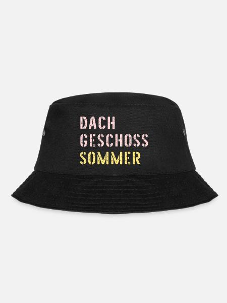 Dachgeschoss Sommer Hitze - Bucket Hat - Schwarz