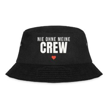 Nie ohne meine Crew Spruch Team Freunde Gruppe - Bucket Hat - Schwarz - Vorne - Lela (165cm)