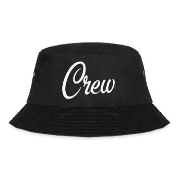 Crew Script Logo - Bucket Hat - Schwarz - Vorne