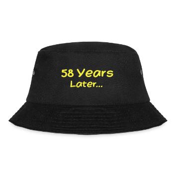 58 Years Later Funny Birthday Gifts, 58th Birthday - Bucket Hat - black - Front - Lela (165cm)