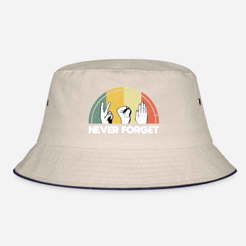 Never Forget Retro Vintage Bucket Hat