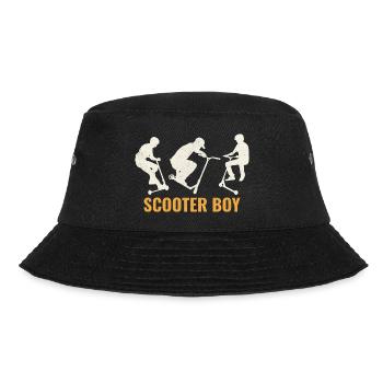 Stunt Scooter Junge Freestyle Scootern Fahren - Bucket Hat - Schwarz - Vorne - Lela (165cm)
