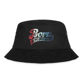 Born in 1993 - Limited Edition - Birthday - Bucket Hat - black - Front - Lela (165cm)