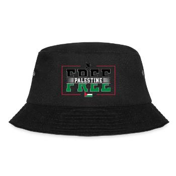Free Palestine - Bucket Hat - Schwarz - Vorne - Lela (165cm)