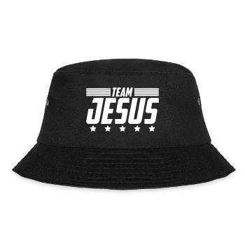 Team Jesus Church Love God | Color changeable - Bucket Hat - black - Front - Lela (165cm)