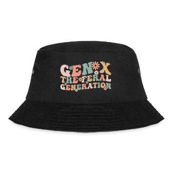 Gen X Die wilde Generation Lustig Generation X - Bucket Hat - Schwarz - Vorne - Lela (165cm)