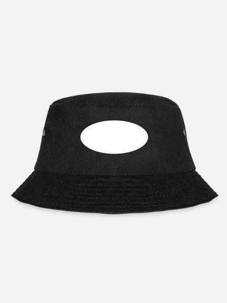 Hintergrund Oval - Bucket Hat - Schwarz