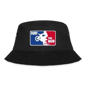 Surf the Mud - for bikers - Bucket Hat - black - Front - Lela (165cm)