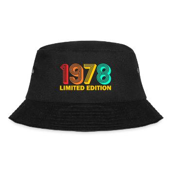 1978 born Born 1978 Gift Birthday - Bucket Hat - black - Front - Lela (165cm)