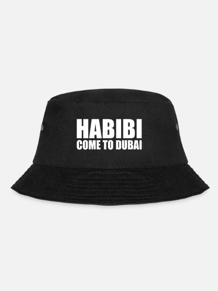habibi come to dubai - Bucket Hat - black