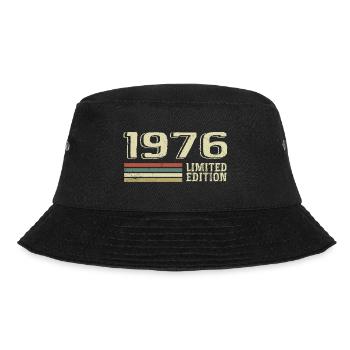 Born in 1976 Birthday 1976 Vintage 1976 - Bucket Hat - black - Front - Lela (165cm)