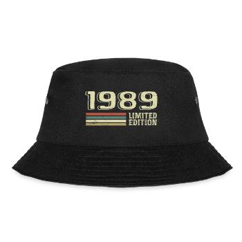 Born in 1989 Birthday 1989 Vintage 1989 - Bucket Hat - black - Front - Lela (165cm)