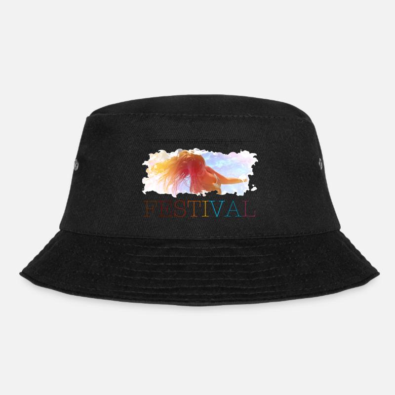 Festival Summer - Bucket Hat - Schwarz
