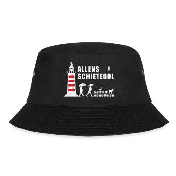 Allens Schietegol | Plattdeutsch | Norddeutsch - Bucket Hat - Schwarz - Vorne - Lela (165cm)