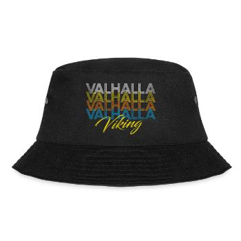 Valhalla Walhalla Viking Vikings - Bucket Hat - black - Front - Lela (165cm)