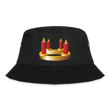 christmas winter reindeer santa claus ugly chr - Bucket Hat - black - Front - Lela (165cm)