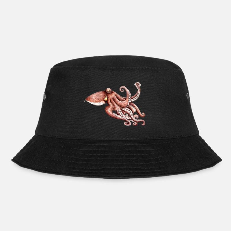 Octopus - Octopus vulgaris - Octopus Pieuvre Poulpe - Bob - noir