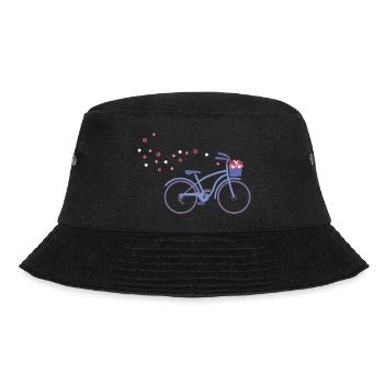 cruisingbike blue - Bucket Hat - Schwarz - Vorne - Lela (165cm)