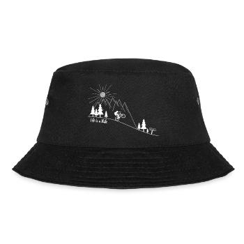mtb Mountainbike Mountainbiker Fahrrad - Bucket Hat - Schwarz - Vorne - Lela (165cm)
