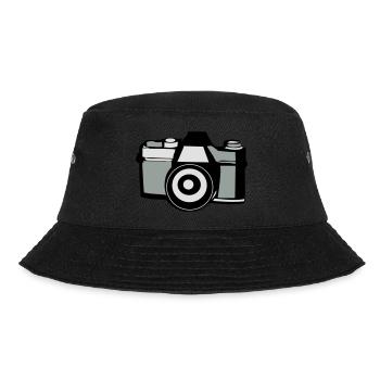 vintage_camera_1 - Bucket Hat - Schwarz - Vorne - Lela (165cm)