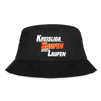 kreisliga_saufi - Bucket Hat - Schwarz - Vorne - Lela (165cm)