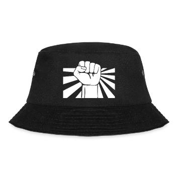 faust widerstand resist aufstand kampf-sport - Bucket Hat - Schwarz - Vorne - Lela (165cm)