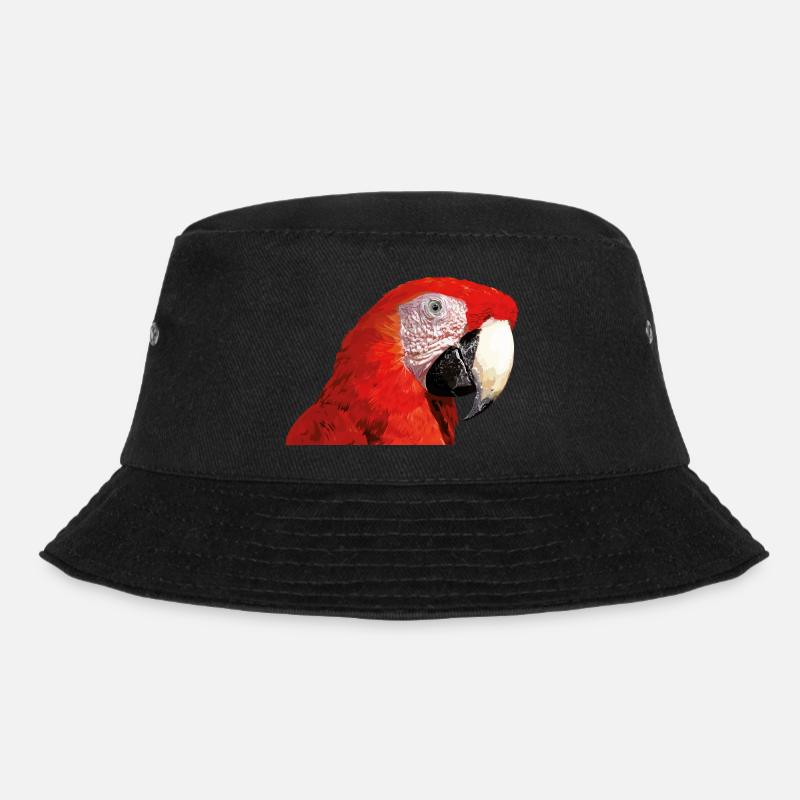 Roter Ara - Bucket Hat - Schwarz