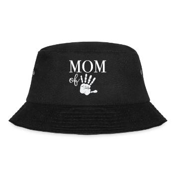 Mom of Five - Bucket Hat - Schwarz - Vorne - Lela (165cm)