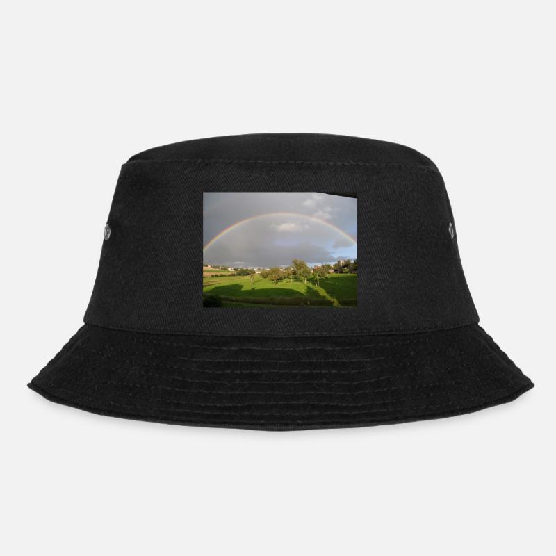 Regenbogen - Bucket Hat - Schwarz