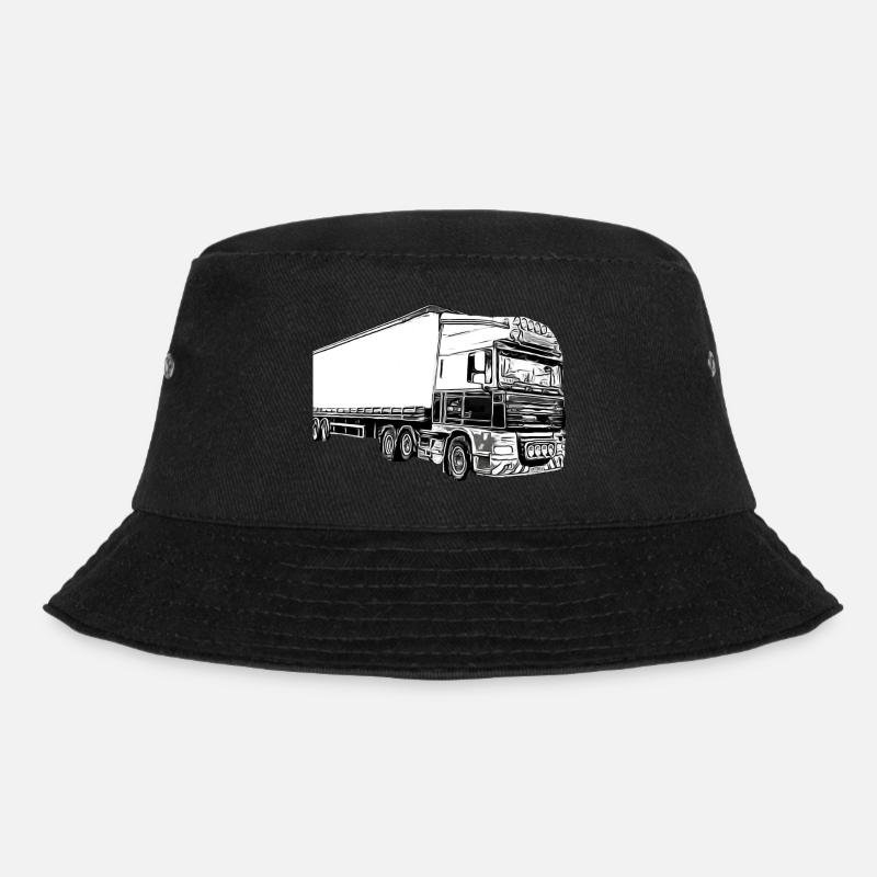 Lastwagen - Bucket Hat - Schwarz