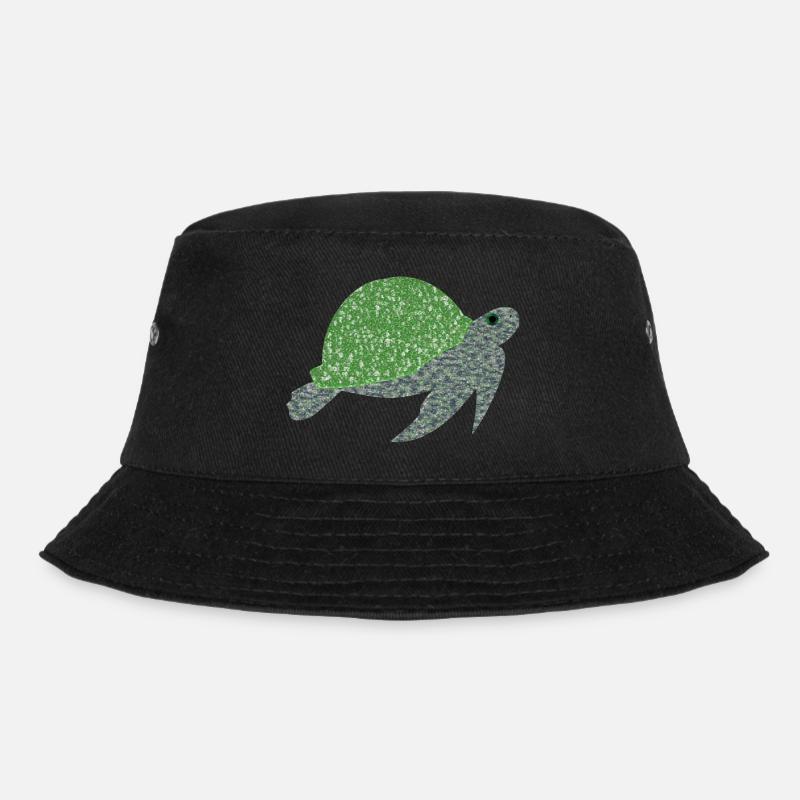 Schildkröte - Bucket Hat - Schwarz