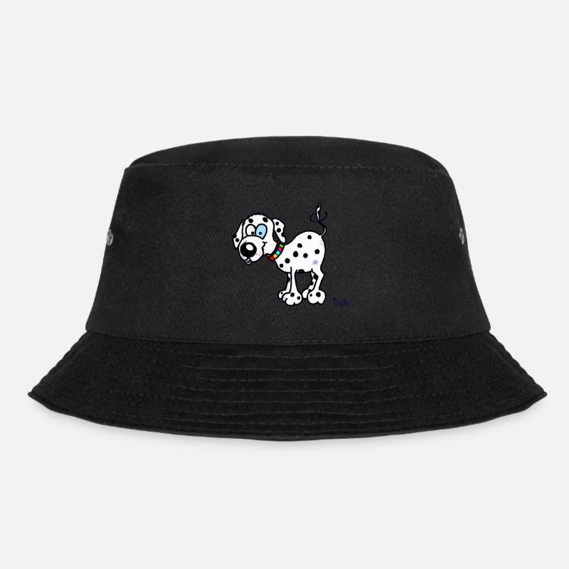 Glücklicher dalmatinischer Hund - Bucket Hat - Schwarz
