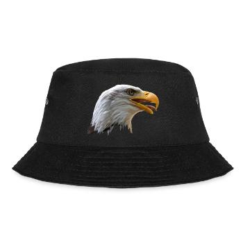 bald eagle - Bucket Hat - black - Front - Lela (165cm)