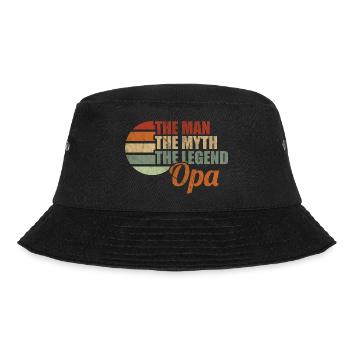 THE MAN THE MYTH THE LEGEND OPA by The Manzanita´s - Bucket Hat - Schwarz - Vorne - Lela (165cm)