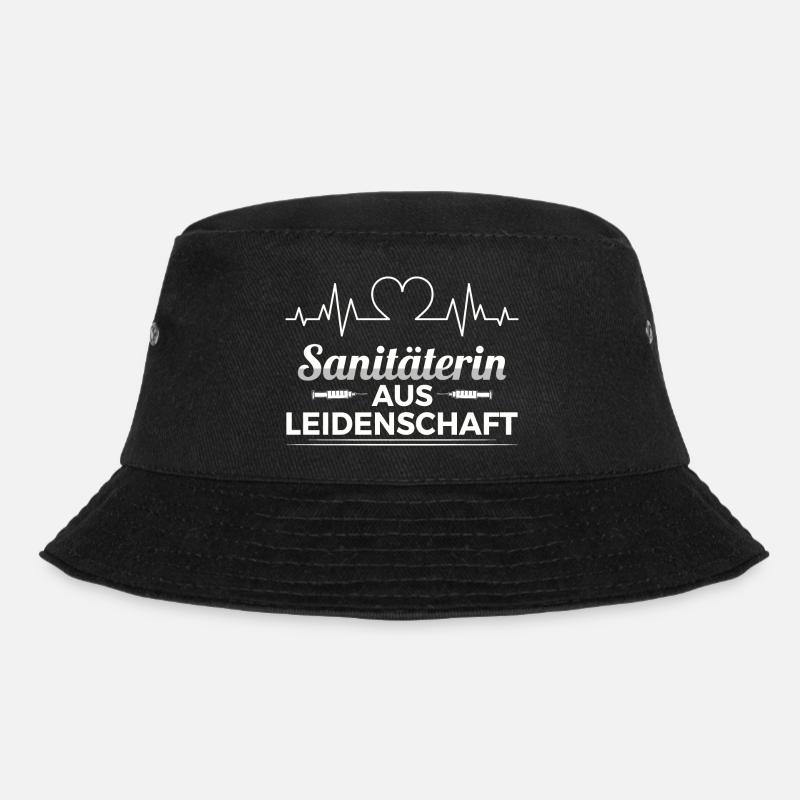 Notfallsanitäterin Leidenschaft Herzschlag - Bucket Hat - Schwarz