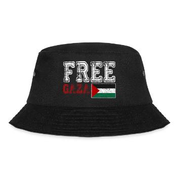 Free Gaza, Palestine Flag, Save Gaza, Palestina - Bucket Hat - black - Front - Lela (165cm)